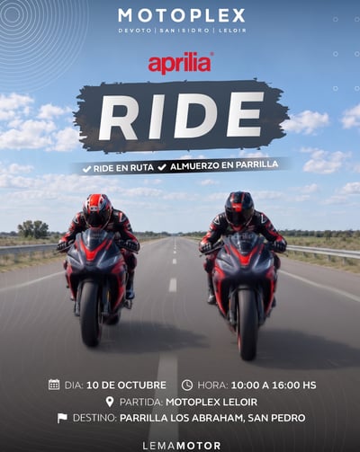 Aprilia Ride | Este 10/10 Rodamos a San Pedro